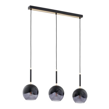 Пендел MILTONA 3xE27/60W/230V черен/сив