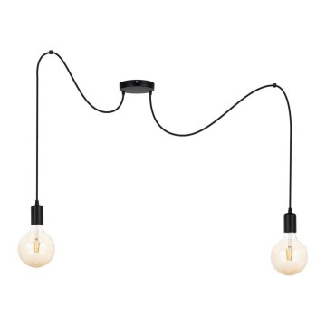 Пендел MIROS 2xE27/60W/230V паяк черен