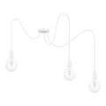 Пендел MIROS 3xE27/60W/230V паяк бял