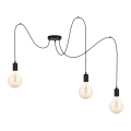 Пендел MIROS 3xE27/60W/230V паяк черен