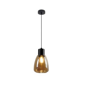 Пендел MOLDO 1xE27/40W/230V черен/опушен бежов