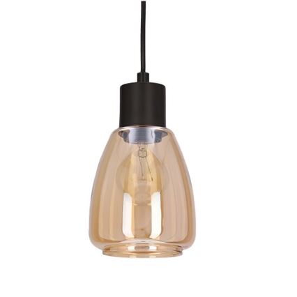 Пендел MOLDO 1xE27/40W/230V черен/опушен бежов