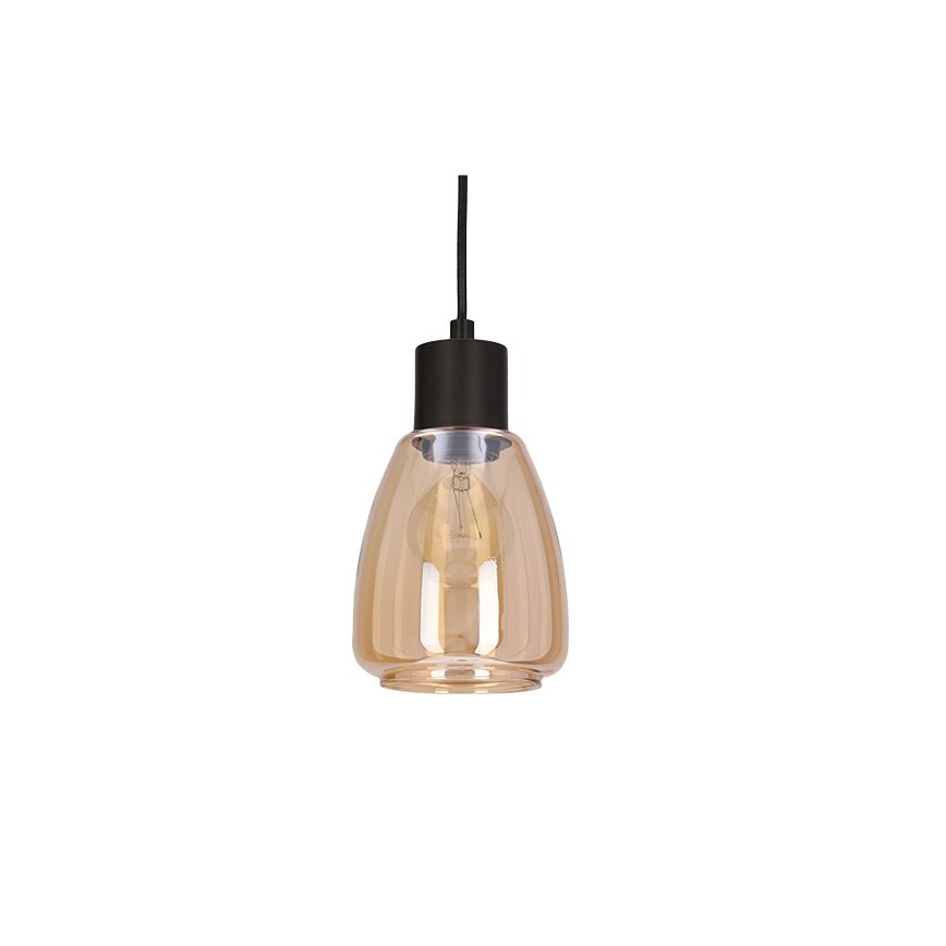 Пендел MOLDO 1xE27/40W/230V черен/опушен бежов