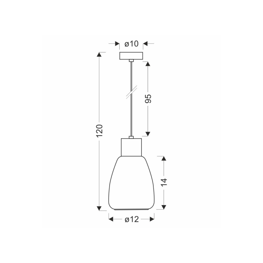 Пендел MOLDO 1xE27/40W/230V черен/опушен бежов
