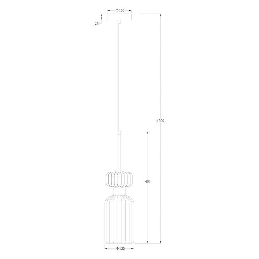 Пендел MOLLY 1xE14/40W/230V Ø 12 см златист/розов/син