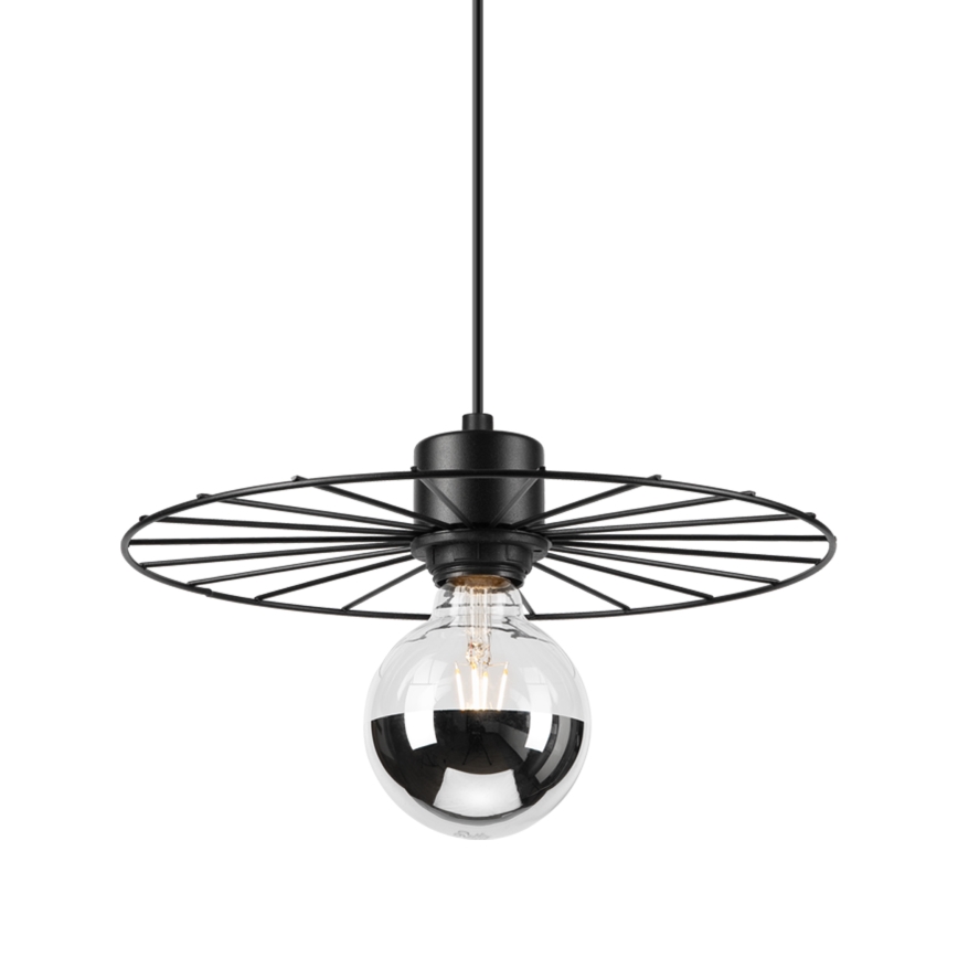 Пендел MONTANA 1xE27/15W/230V Ø 30 см черен