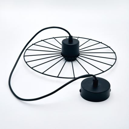 Пендел MONTANA 1xE27/15W/230V Ø 30 см черен