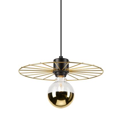 Пендел MONTANA 1xE27/15W/230V Ø 30 см златист/черен