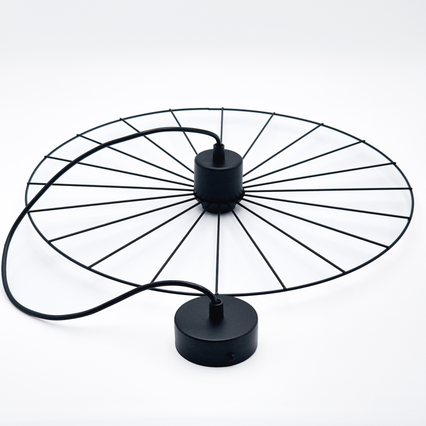 Пендел MONTANA 1xE27/15W/230V Ø 45 см черен