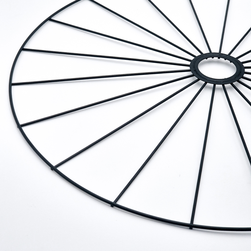 Пендел MONTANA 1xE27/15W/230V Ø 45 см черен