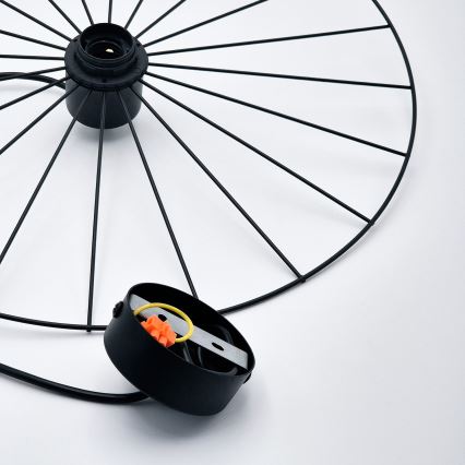 Пендел MONTANA 1xE27/15W/230V Ø 45 см черен