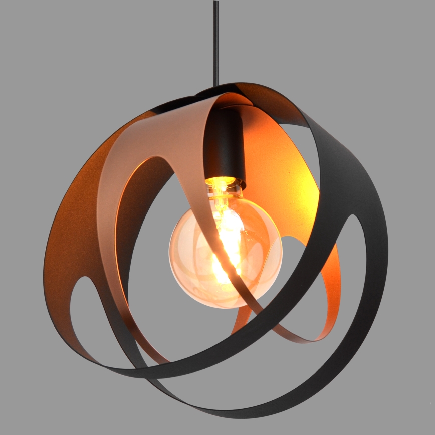 Пендел MOONLIGHT 1xE27/15W/230V черен/мед