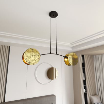 Пендел MOTIF 2xE14/10W/230V златист