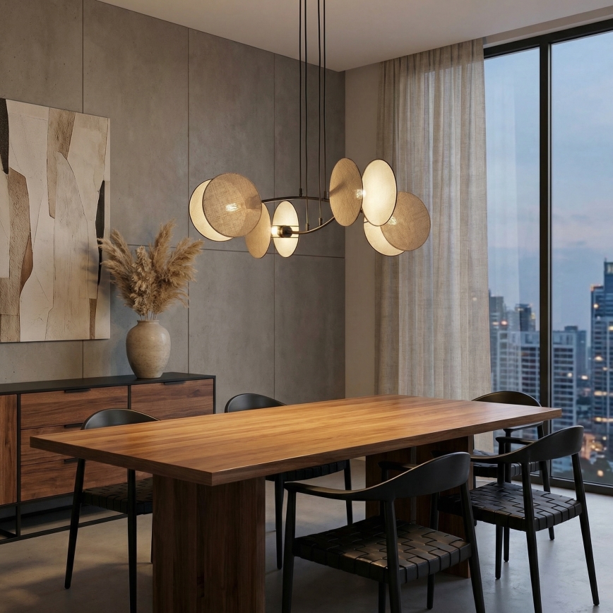 Пендел MOTIF 4xE14/10W/230V бежов