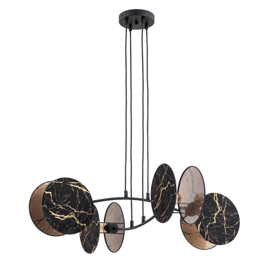 Пендел MOTIF 4xE27/15W/230V черен/златист