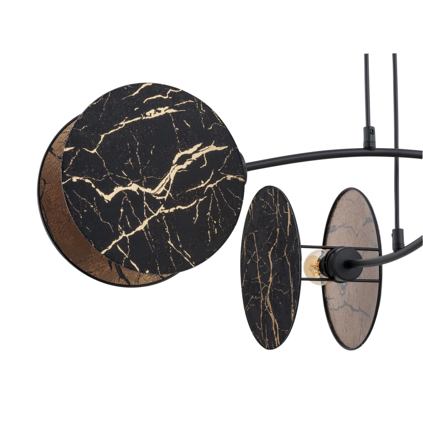 Пендел MOTIF 4xE27/15W/230V черен/златист