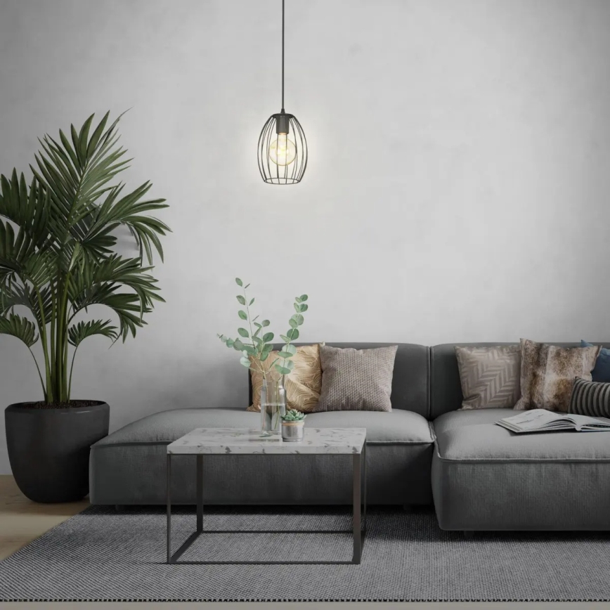 Пендел на шнур 1xE27/60W/230V черен