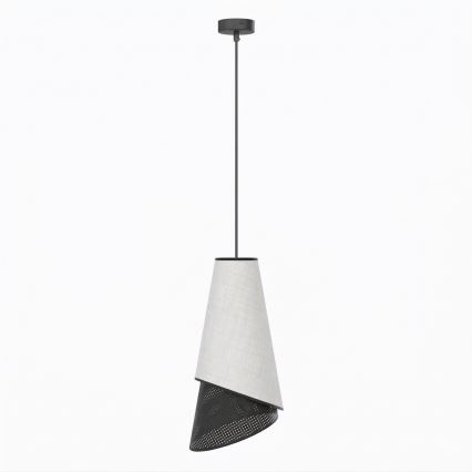 Пендел на шнур MODA 1xE27/15W/230V сив/черен