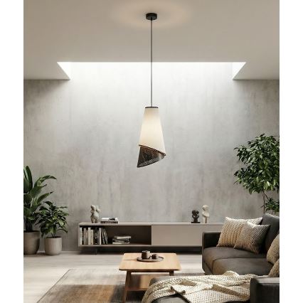 Пендел на шнур MODA 1xE27/15W/230V сив/черен