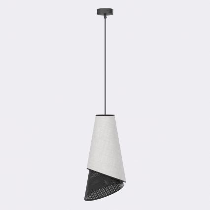 Пендел на шнур MODA 1xE27/15W/230V сив/черен