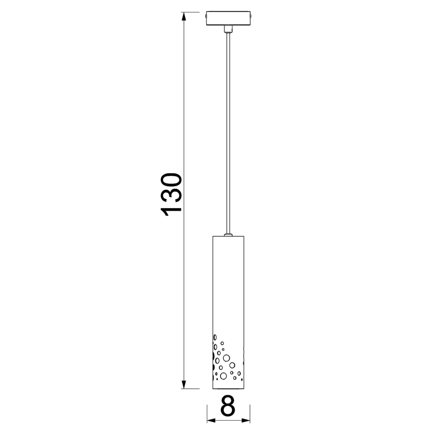 Пендел на кабел ALTRO 1xGU10/8W/230V бежов
