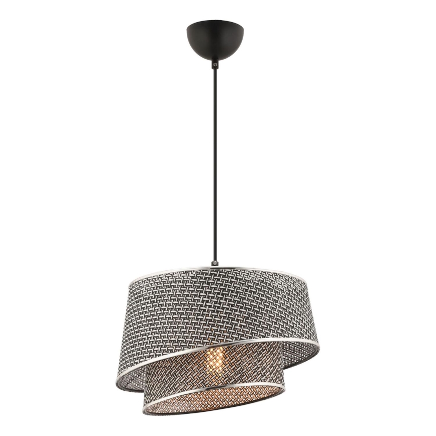 Пендел на кабел BARETTE 1xE27/60W/230V сив/лъскав хром