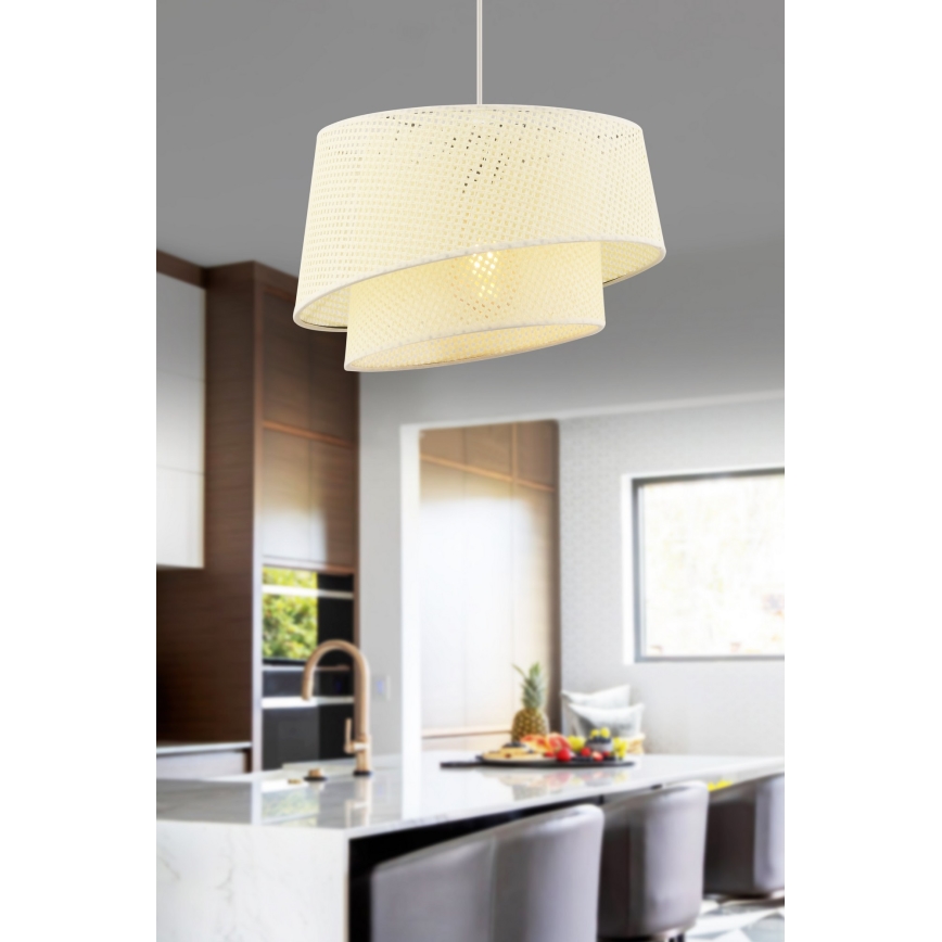 Пендел на кабел BARETTE 1xE27/60W/230V кремав