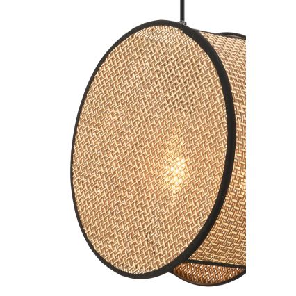 Пендел на кабел BIG DRUM 1xE27/60W/230V кафяв/черен