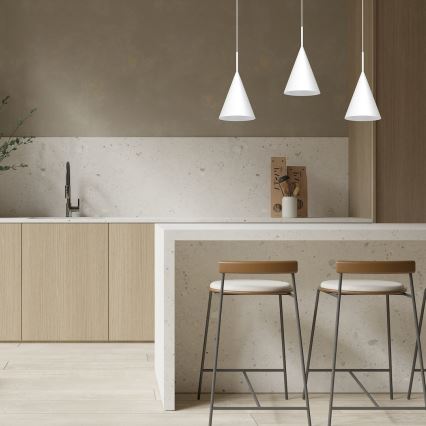 Пендел на кабел CAPITAL 1xGX53/15W/230V Ø 17 см бял