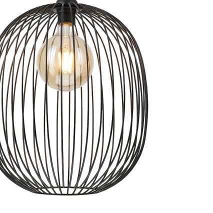 Пендел на кабел DESTELLO 1xE27/15W/230V Ø 32 см черен