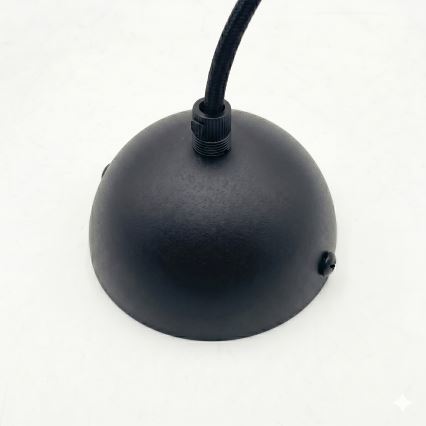 Пендел на кабел DESTELLO 1xE27/15W/230V Ø 32 см черен