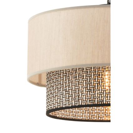 Пендел на кабел ECHO 1xE27/60W/230V бежово/сиво