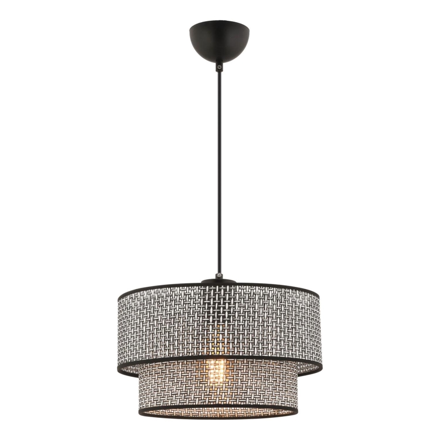 Пендел на кабел ECHO 1xE27/60W/230V сив/черен