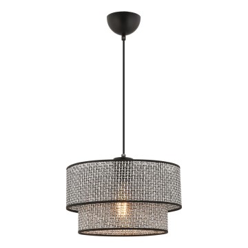 Пендел на кабел ECHO 1xE27/60W/230V сив/черен