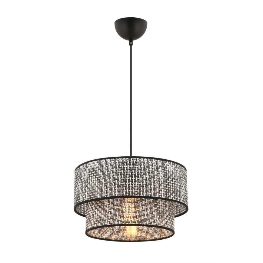 Пендел на кабел ECHO 1xE27/60W/230V сив/черен