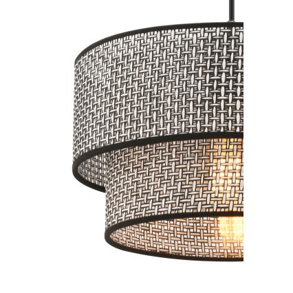 Пендел на кабел ECHO 1xE27/60W/230V сив/черен