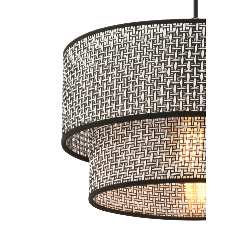 Пендел на кабел ECHO 1xE27/60W/230V сив/черен