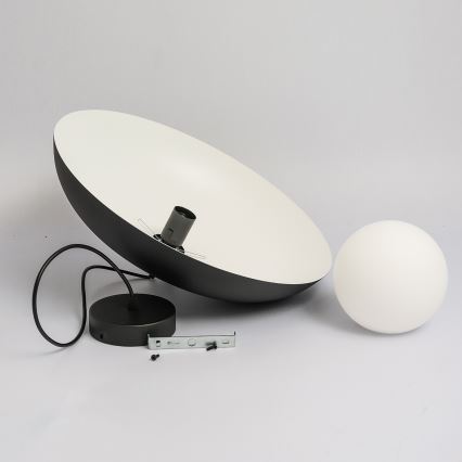 Пендел на кабел ECLIPSE 1xE27/15W/230V черен/бял