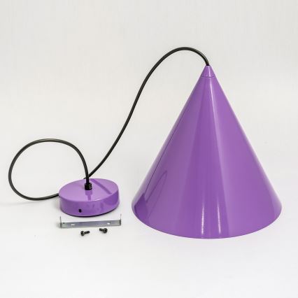 Пендел на кабел ETNA II 1xE27/15W/230V Ø 18,5 cm лилав
