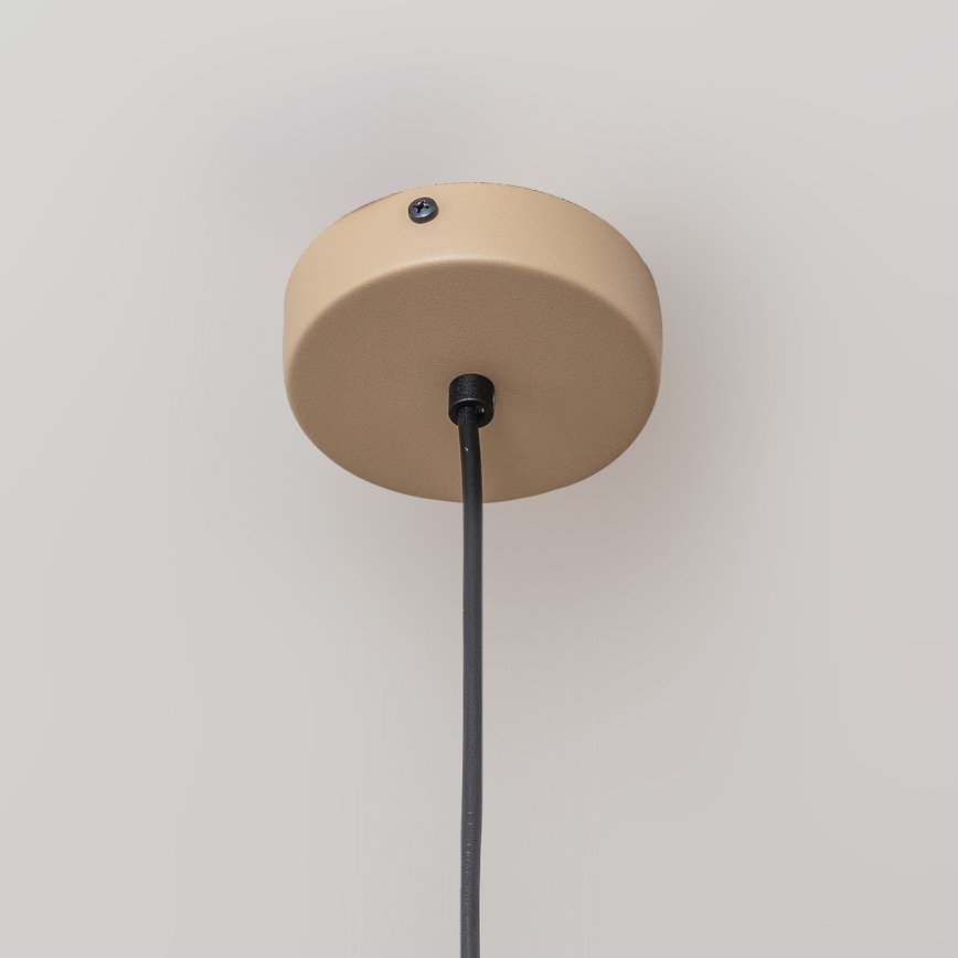 Пендел на кабел ETNA II 1xE27/15W/230V Ø 25 см бежов