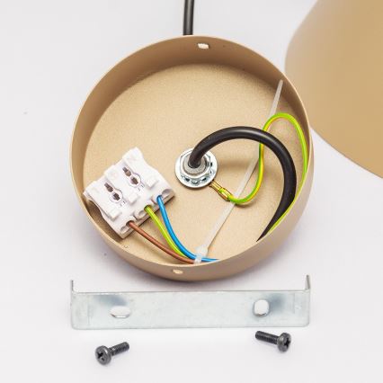 Пендел на кабел ETNA II 1xE27/15W/230V Ø 25 см бежов