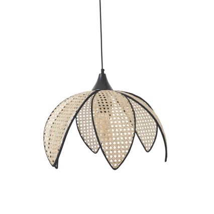 Пендел на кабел FUME 1xE27/40W/230V Ø 40 см черно/бежово