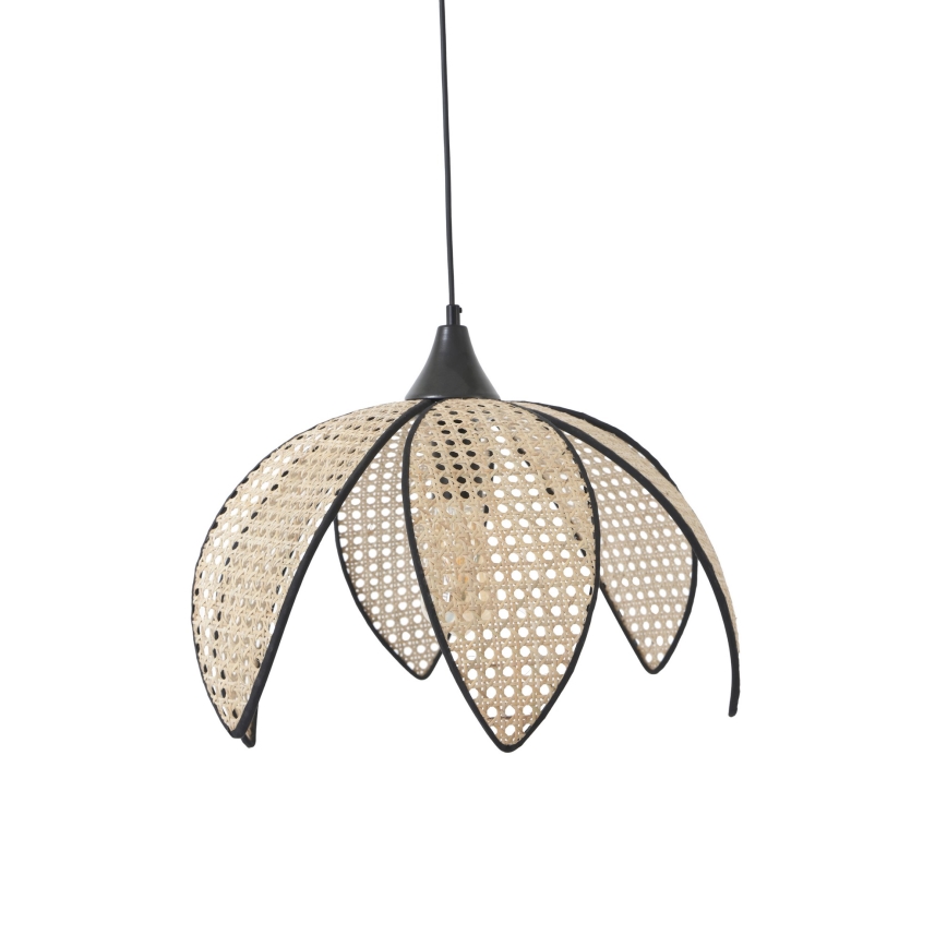 Пендел на кабел FUME 1xE27/40W/230V Ø 40 см черно/бежово