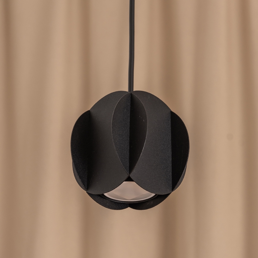 Пендел на кабел GAMBIT 1xGU10/10W/230V черен