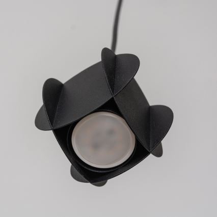 Пендел на кабел GAMBIT 1xGU10/10W/230V черен