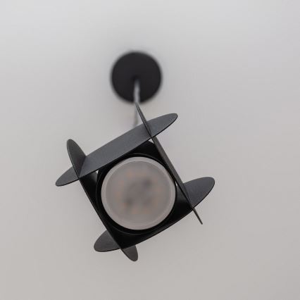 Пендел на кабел GAMBIT 1xGU10/10W/230V черен