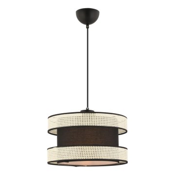 Пендел на кабел HALO 1xE27/60W/230V черно/кремаво