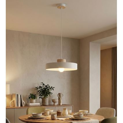 Пендел на кабел KIVI 1xE27/15W/230V бял