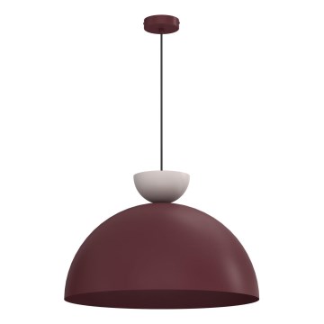 Пендел на кабел NEVIS 1xE27/15W/230V Ø 50 cm бордо