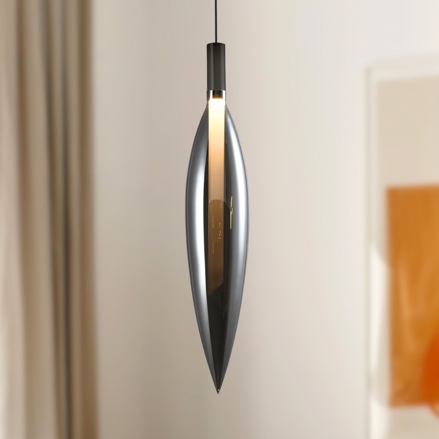 Пендел на кабел NORDIC 1xG9/5W/230V черен хром